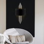 Opviq Lámpara de pared 618 - A Negro y Plata